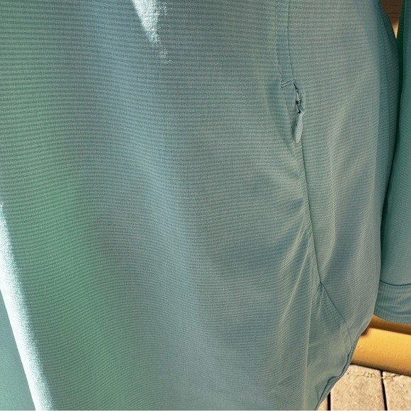 Duluth Trading Co Teal performance Shirt.
Size LARGE.  GENTLY USED. - Picture 5 of 9